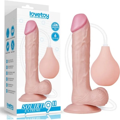 Lovetoy Squirt Extreme Dildo 9" Flesh