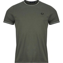 Fred Perry tričká s krátkym rukávom Twin tipped zelené