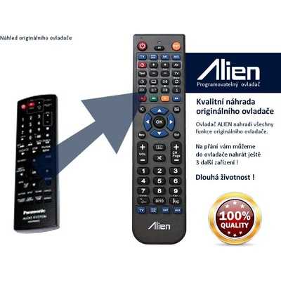 Diaľkový ovládač Alien Panasonic TC150