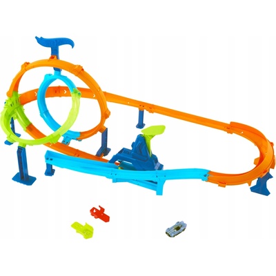 Mattel Hot Wheels Stunt Tracks Pretekárska dráha Rally cyklón Sada hračiek 4+JHK73
