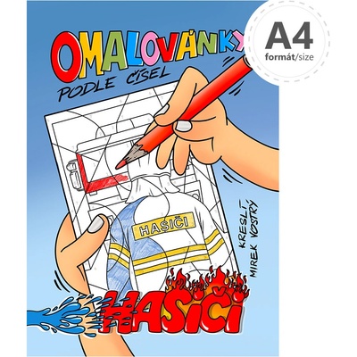Omalovánky číslované hasiči 386601
