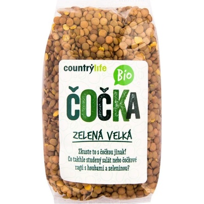 COUNTRY LIFE Šošovica zelená BIO 0,5 kg