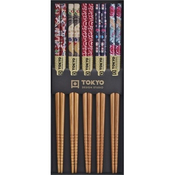 Tokyo Design Studio Čínske paličky set 5 párov farebné viac vzorov