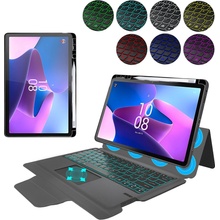 Techsuit KeyTab with RGB Wireless Keyboard/Stylus Pen Holder Lenovo Tab P11 Gen 2 11.2 KF2326467 Black