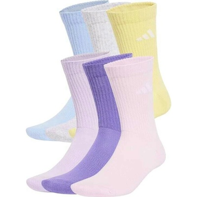adidas Cushined Crew Violet Fusion 6 Pack detske ponožky