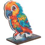 Craft Buddy Комплект за диамантена бродерия Craft Buddy - Crystal Art Buddies, Папагал (CBCAFGR-31GEN043)