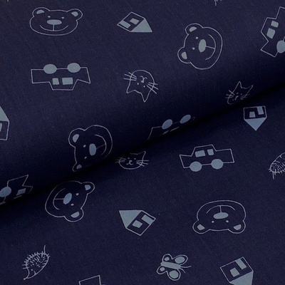 Kepr modrý, medvídci, š.140