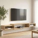 vidaXL Стенен телевизионен шкаф Монтиране на стена Дъб сонома (8006007)