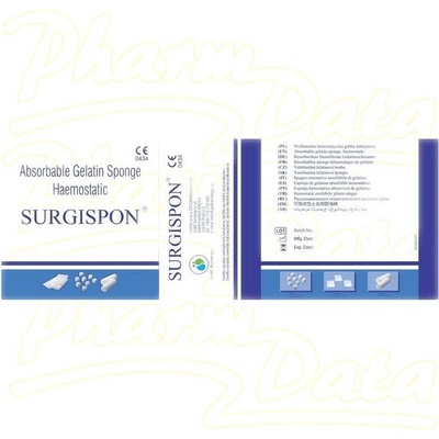 Surgispon Standard 8 x 5 x 1 cm 10 ks