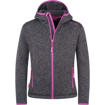 TROLLKIDS Детско поларено яке Trollkids Girl's Jondalen Jacket XT Fleece jacket - Graphite / Fresh Berry - размер 92 (EU) (703-2534-1511)