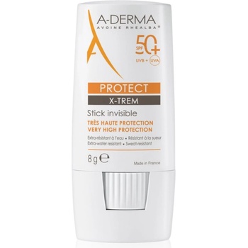 A-DERMA Protect X-Trem Invisible Stick защитен стик за чувствителни места SPF 50+ 8 гр