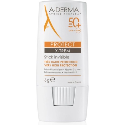 A-DERMA Protect X-Trem Invisible Stick защитен стик за чувствителни места SPF 50+ 8 гр