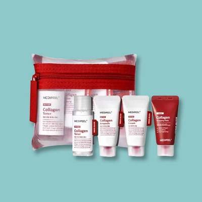 MEDI-PEEL- peptide 9 Red Lacto Collagen Trial Kit CESTOVNÍ BALENÍ 4 produkty 30 ml + 15 ml + 15 ml + 15 ml