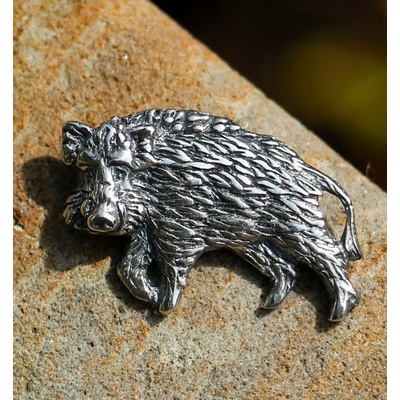Drakkaria DIVOČÁk divoké prase kanec stříbrný přívěšek P3969
