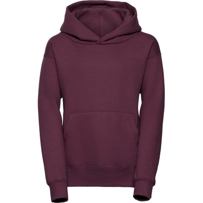 Russell dětská mikina s kapucí 575B burgundy