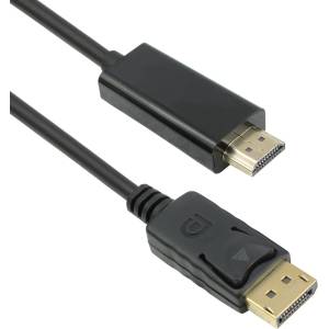 DeTech Кабел DeTech DP HDMI M/M, 14+1 cooper, 3м, Черен (DE-18274)