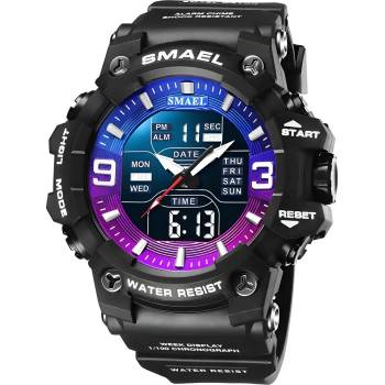 SMAEL Часовник smael tr-29455 - Черен / Лилав kp29455 (tr-29455)