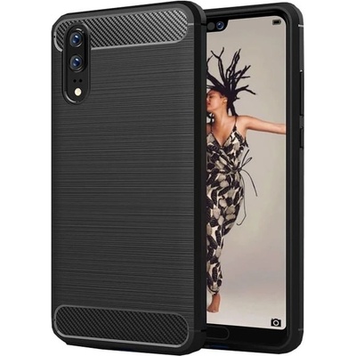 Pouzdro FORCELL CARBON Huawei P20 Lite Černé – Zboží Živě