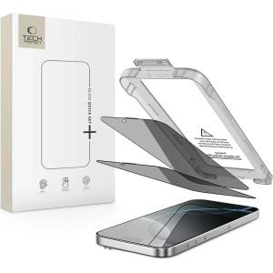 Tech-Protect QUICK SET SPY+ комплект от 2 матирани защитни стъкла за iPhone 16 Pro (privacy)