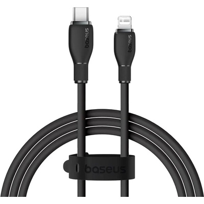 Кабел за данни Baseus Pudding, Type-C - Lightning, 20W, 1.2m, Black - 40433 (de-40433)
