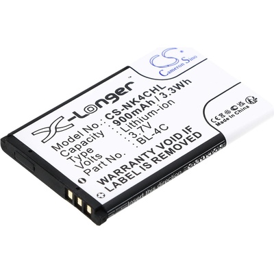 Cameron Sino Батерия за мобилен телефон NOKIA 6100, 6200, 107, 108 BL-4C LiIon 3, 7V 900mAh CAMERON SINO (CS-NK4CHL)