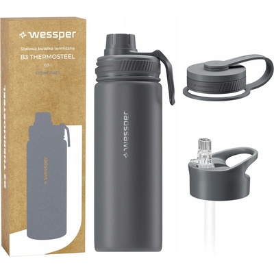 Wessper termoska B3 THERMOSTEEL 500 ml šedá kamenná