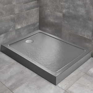 Radaway Правоъгълно душ корито Radaway Doros F Compact Stone 150x90 см акрил антрацит (SDRFP1690-05-64S)