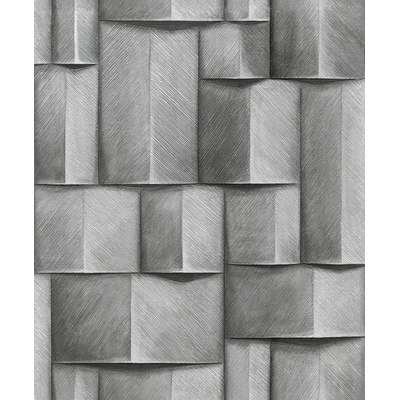 Marburg 35381 Grafická vliesová tapeta na zeď, šedá, 3D efekt, rozměr 0,53x10,05m