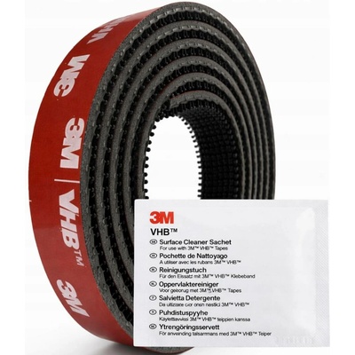 3M Dual Lock SJ3870 12mm x 1m PRŮMYSLOVÝ SUCHÝ ZIP S HŘÍBKOVOU STRUKTUROU A LEPIDLEM