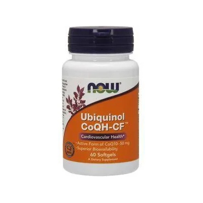 NOW Убикинол CoQH-CF - Ubiquinol CoQH-CF - 60 дражета - NOW FOODS, NF3145