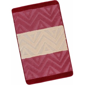 BellaTEX Килимче за баня 60x100cm шеврон бордо Bellatex Bellatex | Cherven | Home | UNI