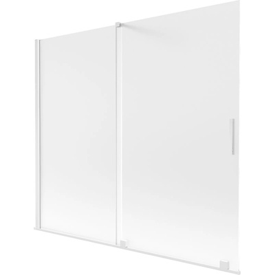Mexen Velar двукрилен плъзгащ се параван за вана 180 x 150 cm, матов, бял - 896-180-000-31-20 (896-180-000-31-20)
