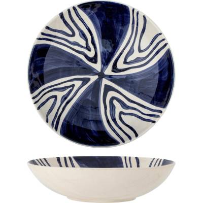 Bloomingville Shama Kameninová mísa modrá 33,5 cm