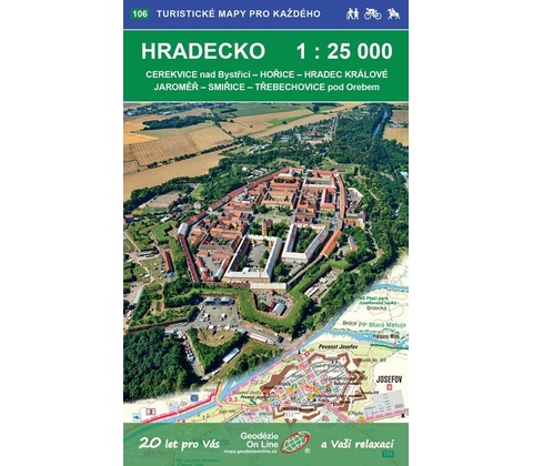 Hradecko - turistická mapa