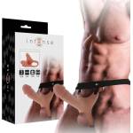  Пенис колан за мъже, силиконов, 16см. - Intense Strap-on (D-234363)