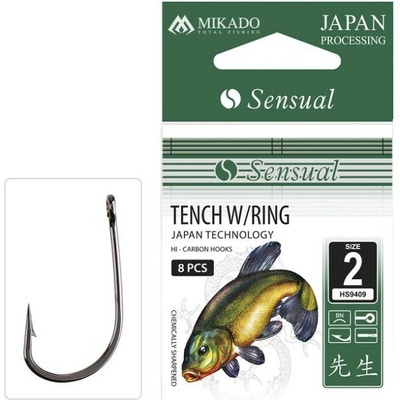 Mikado Háček Sensual Tench W/ring Vel. 8 10 Ks