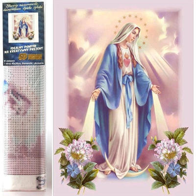 Norimpex - Puzzle Diamant painting: Virgin Mary 30x40cm - 1 - 39 piese