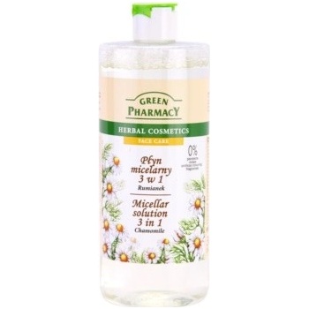 Green Pharmacy Face Care Chamomile micelární voda 3 v 1 (0% Parabens, Soaps, Artificial Colouring, Fragrances) 500 ml