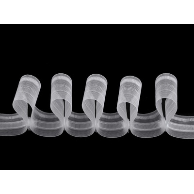 Prima-obchod Záclonovka vlna / vlnitá šíře 50 mm, barva transparent – Zbozi.Blesk.cz