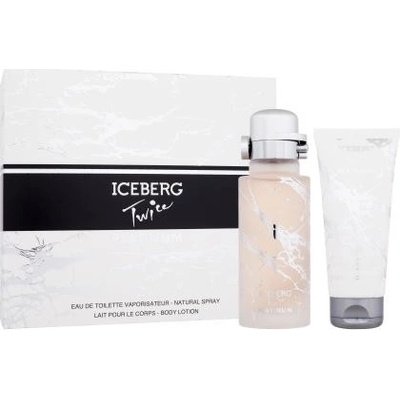 Iceberg Twice Platinum darčekový set toaletná voda 125 ml + telové mlieko 100 ml