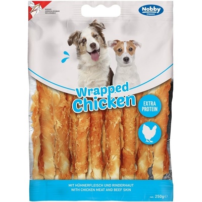 Nobby Classic pamlsky Hovězí tyčky obalené kuřetem 250 g