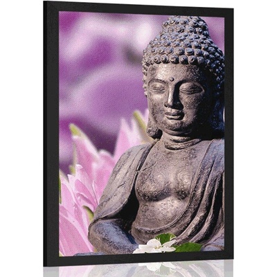 Plakát klidný Budha - 20x30 white
