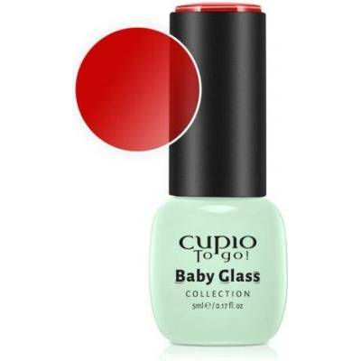 Cupio Gel lak červený Baby Glass Collection Luminous Red 5 ml
