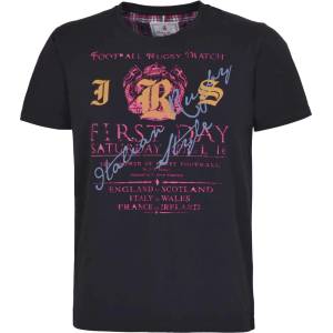 Italian rugby style Тениска irs 25025a-13 (25025a-13-black)