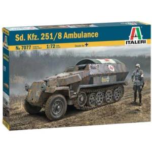 Italeri Комплект модел военен 7077 - Sd. Kfz. 251/8 Линейка (1: 72)
