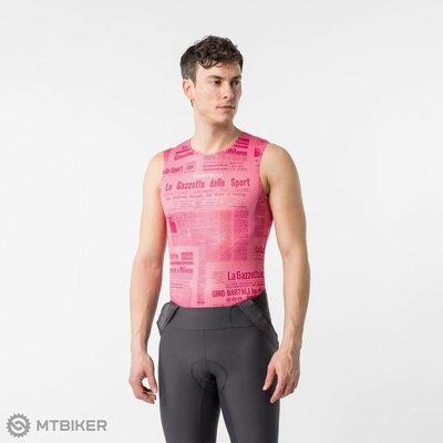Castelli GAZZETTA DELLO SPORT BASE LAYER Giro ružová