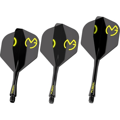 Winmau Fusion MvG Pac Man, No2 letky a krátké násadky