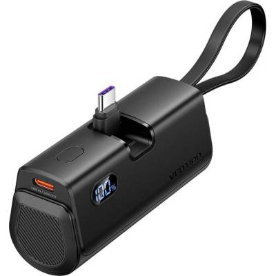 Vention Преносима батерия Powerbank Vention LED дисплей 4800mAh 22.5W FHQB0 (черен) (FHQB0)