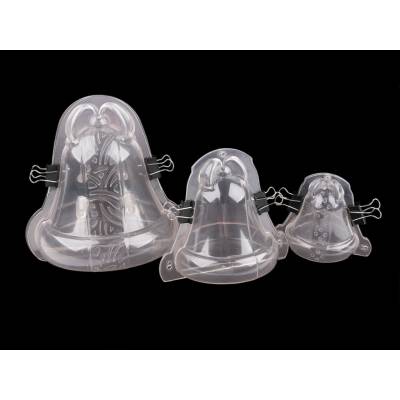 Plastová forma na výrobu 3D zvonků transparent 1 sada
