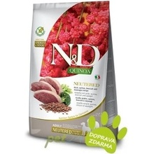 N&D Dog Quinoa GF Adult Medium & Maxi, Neutered, Duck, Broccoli & Asparagus 12 kg